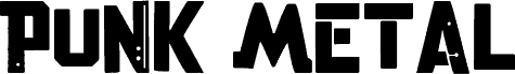 Punk Metal font