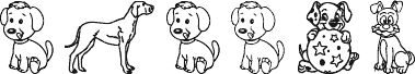 Anteprima del carattere Pupies