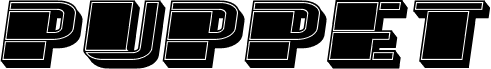 معاينة خط Puppet Filled Italic