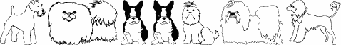 Podgląd czcionki Puppins