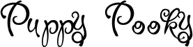 Preview of the PuppyPooky font