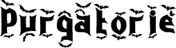 Purgatorie Bat font
