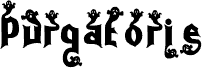 Purgatorie Ghost font