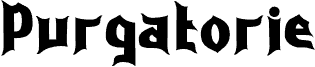Purgatorie font