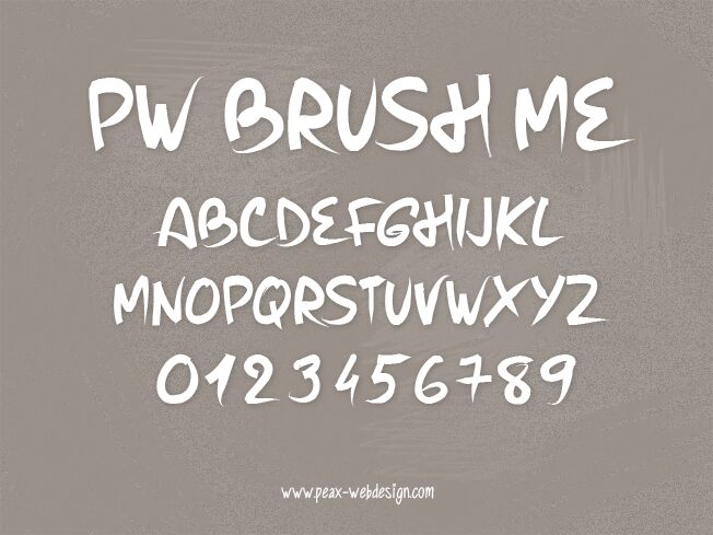 PW Brush Me Carattere