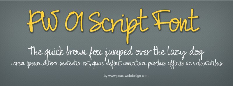 PW01Script Carattere