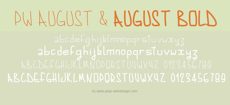 PWAugust Carattere