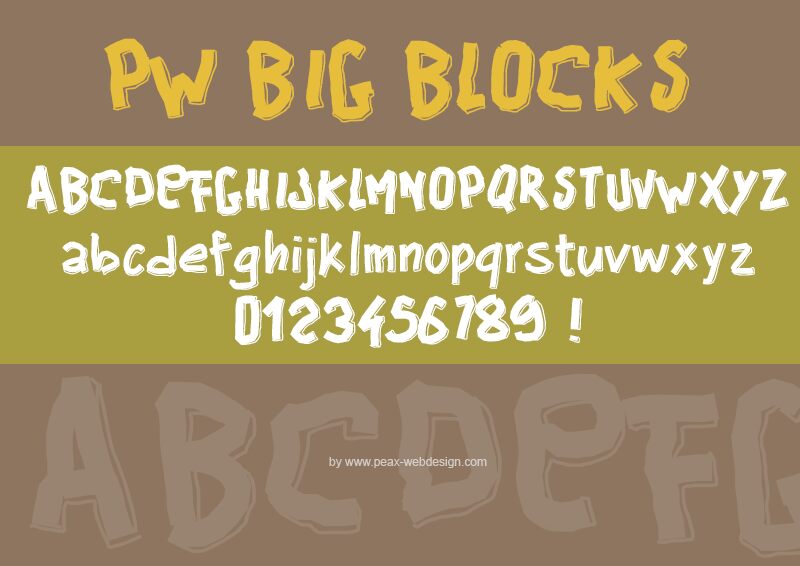 PWBigblocks Carattere