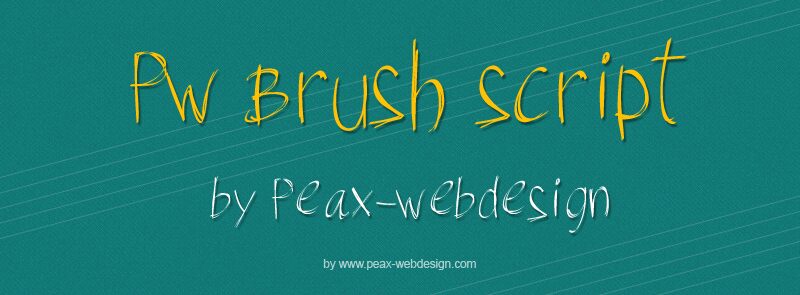 PWBrushScript Carattere