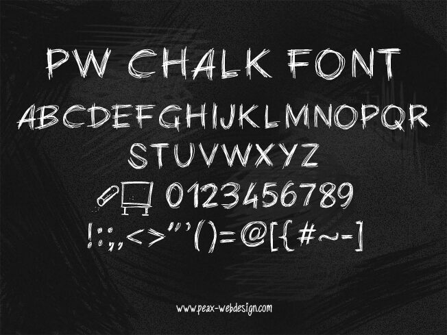 PWChalk Schriftart