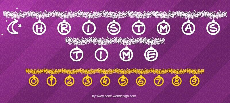 PWChristmastime Carattere