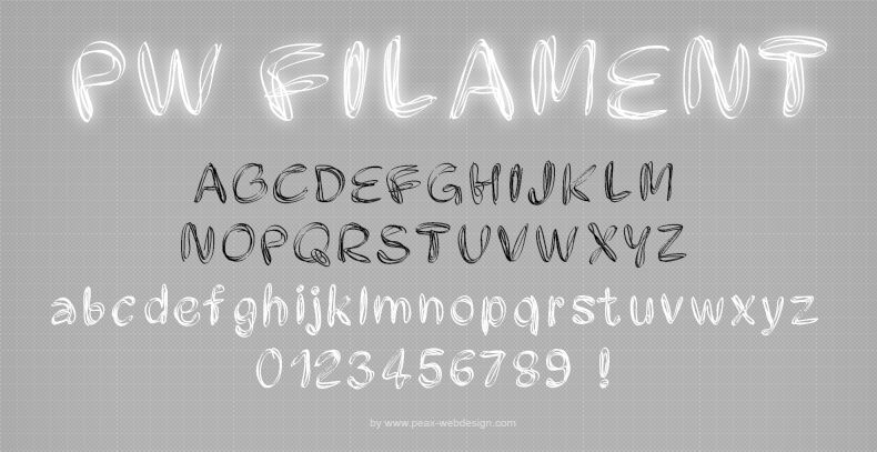 PWFilament Carattere