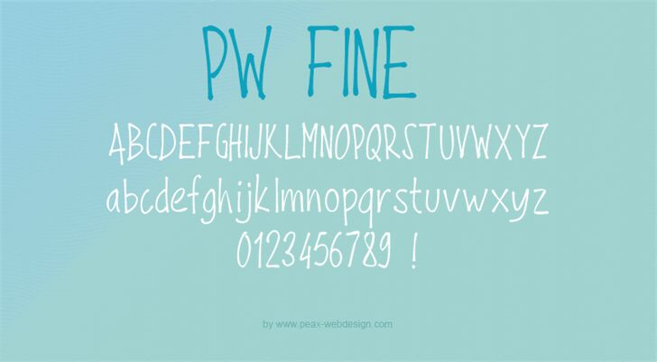 PWFine 字体
