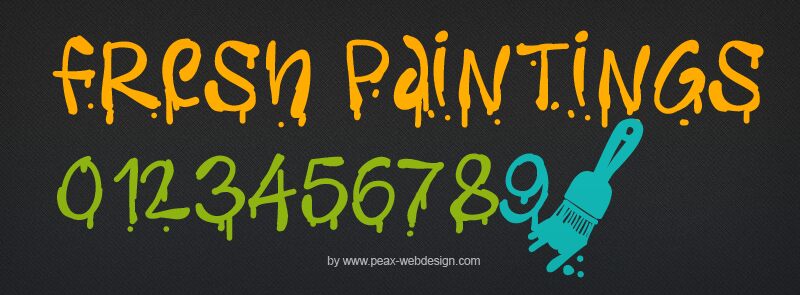 PWFreshpaintings Carattere