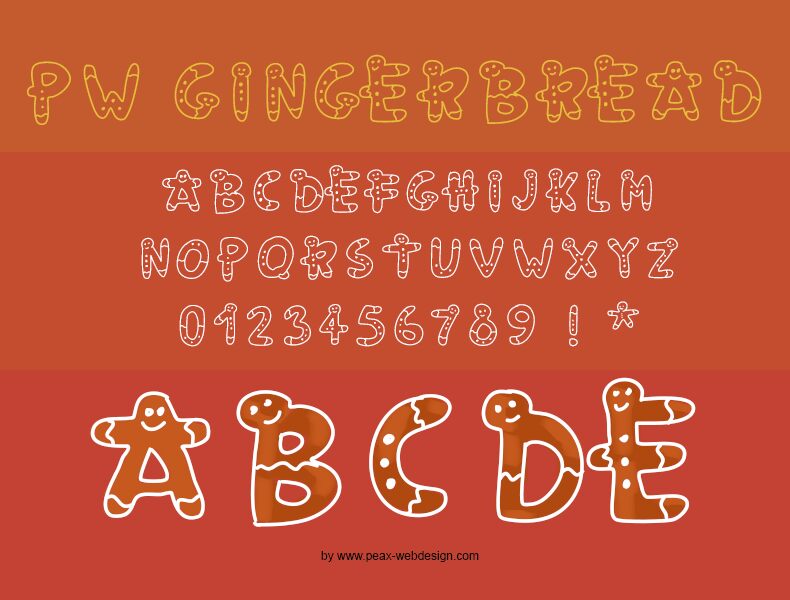 PWGingerbread Czcionka