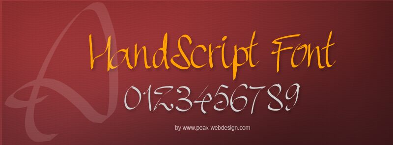 PWHandscript Carattere
