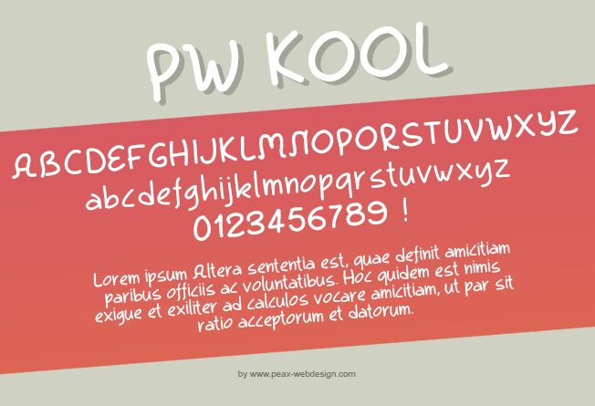 PWKool Carattere
