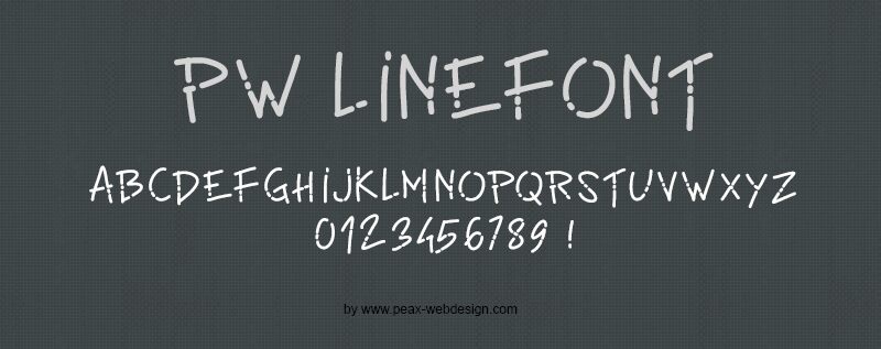 PWLinefont Czcionka