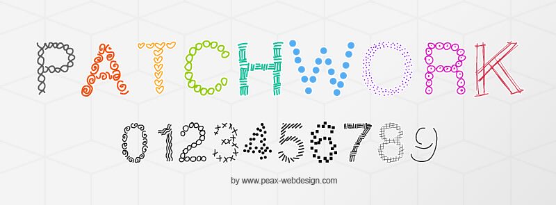 PWPatchwork Carattere