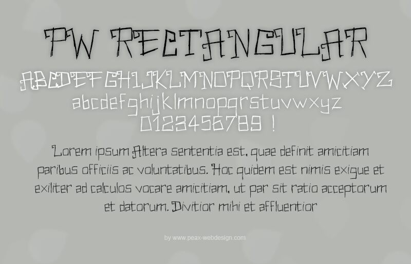 PWRectangular Carattere