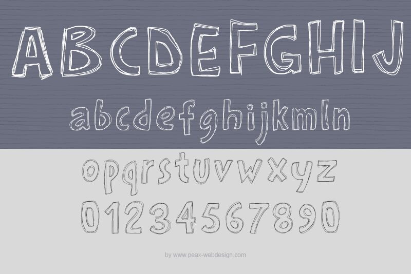 PWRoughs Schriftart