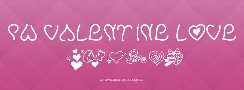PWValentineLove Druh písma