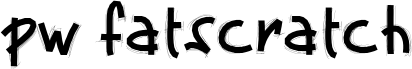 Попередній перегляд шрифту PWFatscratch