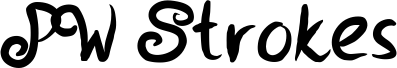 Preview of the PWStrokes font