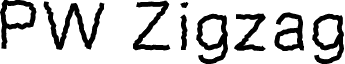 PWZigzagfont