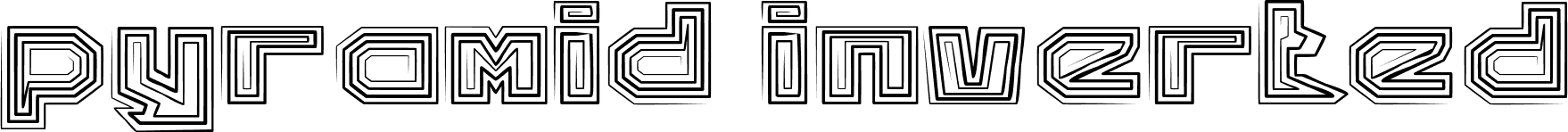 pyramid inverted font | Fonts2u.com