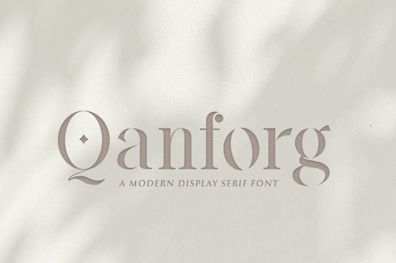 Qanforg Schriftart