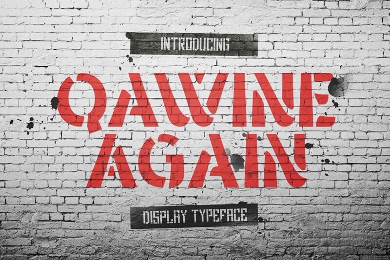 Qawine Again Schriftart