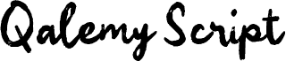 Qalemy Scriptフォントのプレビュー