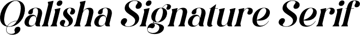 Qalisha Signature Serif Italic