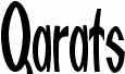 Preview of the Qarats font