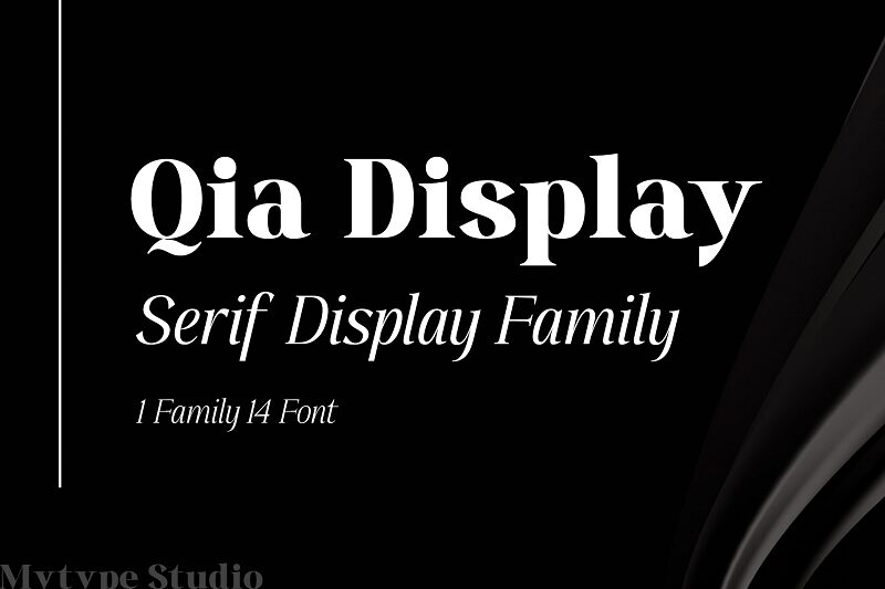 Qia Display Schriftart