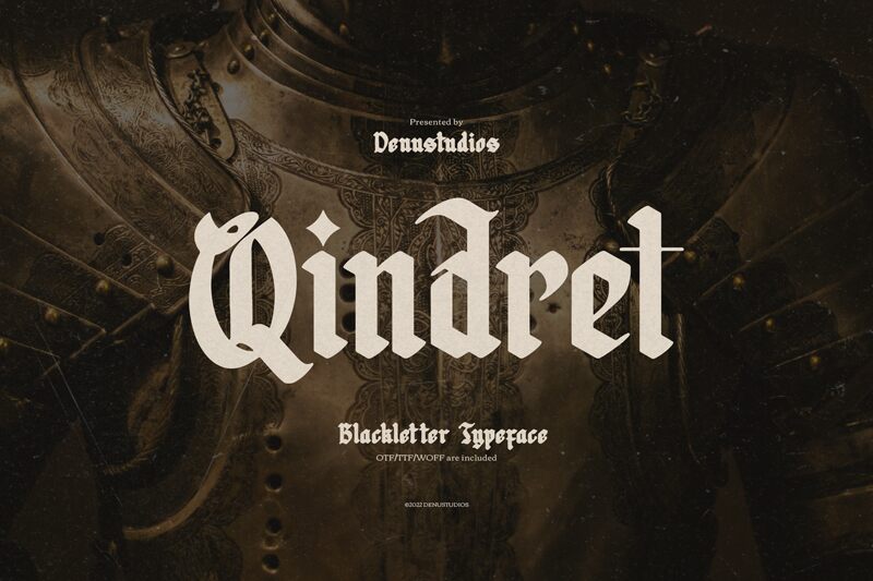 Qindret — Font presentation