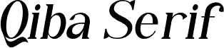 Qiba Serif Italic FREE Italic