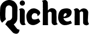Preview of the Qichen Regular font