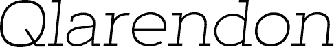 Qlarendon Light Italic