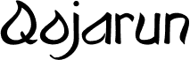 Preview of the Qojarun-Regular font
