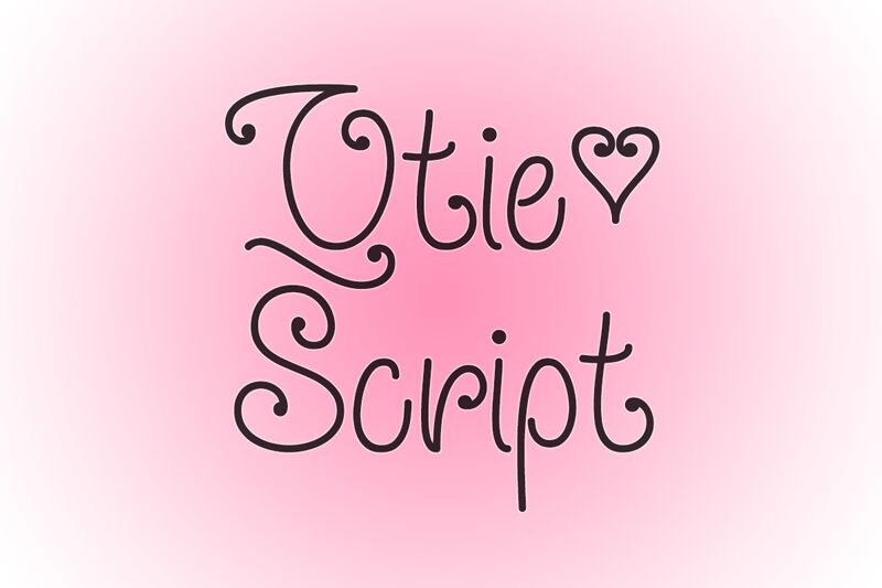 Qtie Script Schriftart