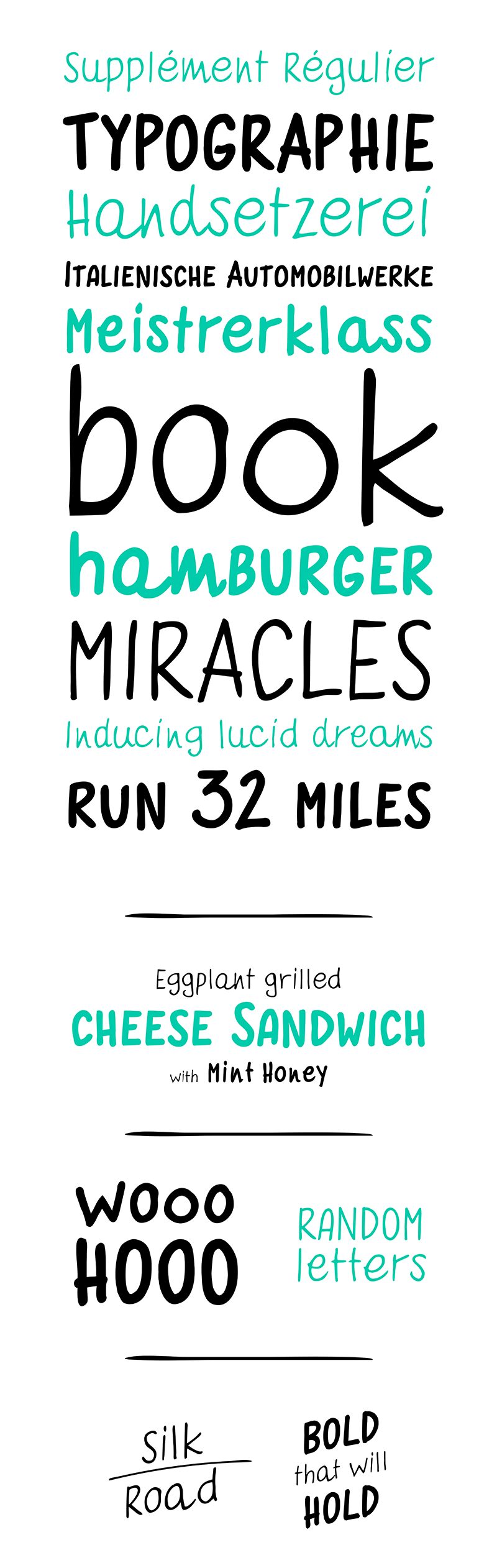 Quaderno Bianco Czcionka