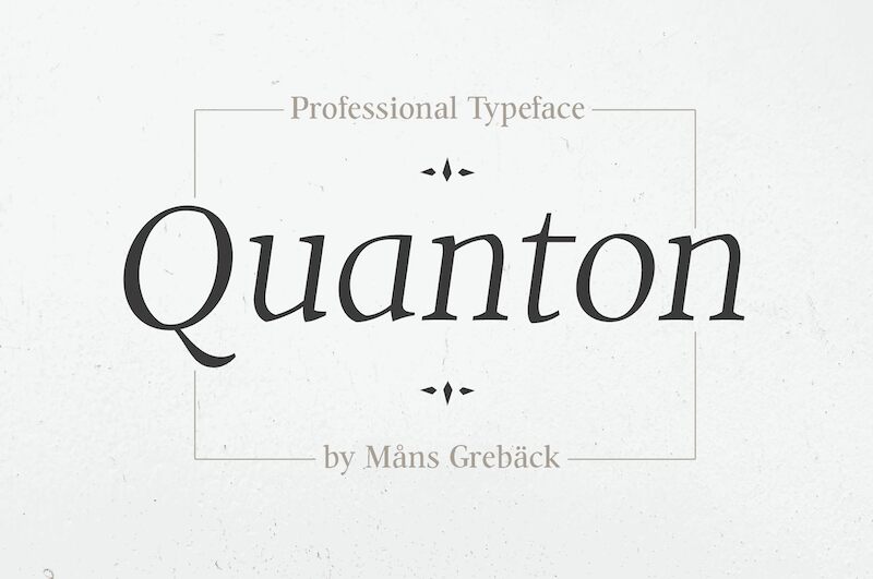 Quanton Schriftart
