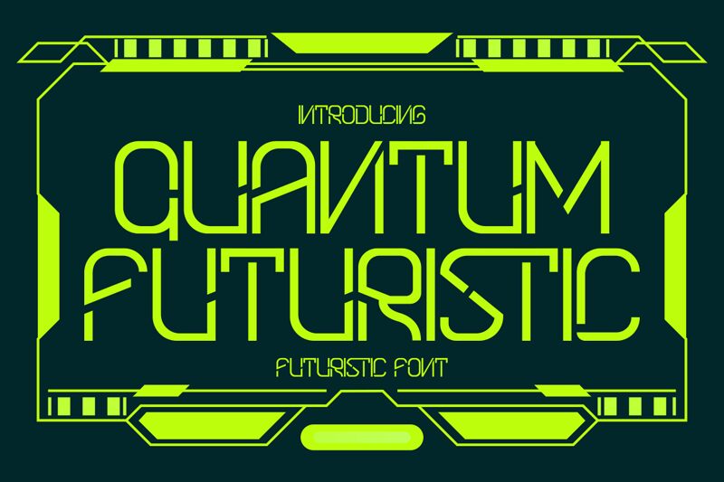 Quantum Futuristic Schriftart