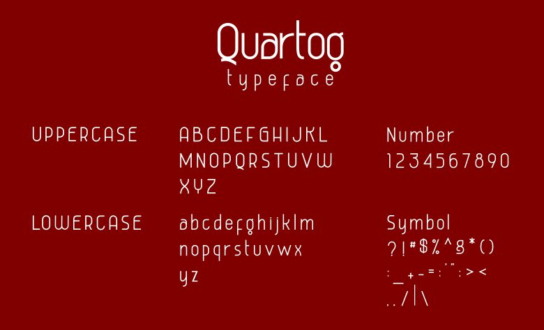 Quartog Czcionka