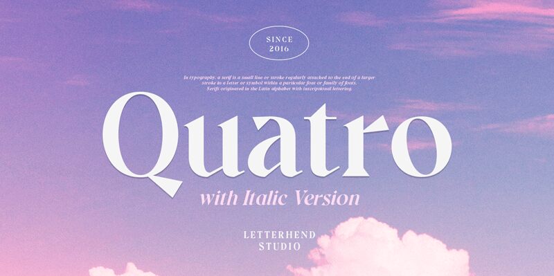 Quatro Schriftart