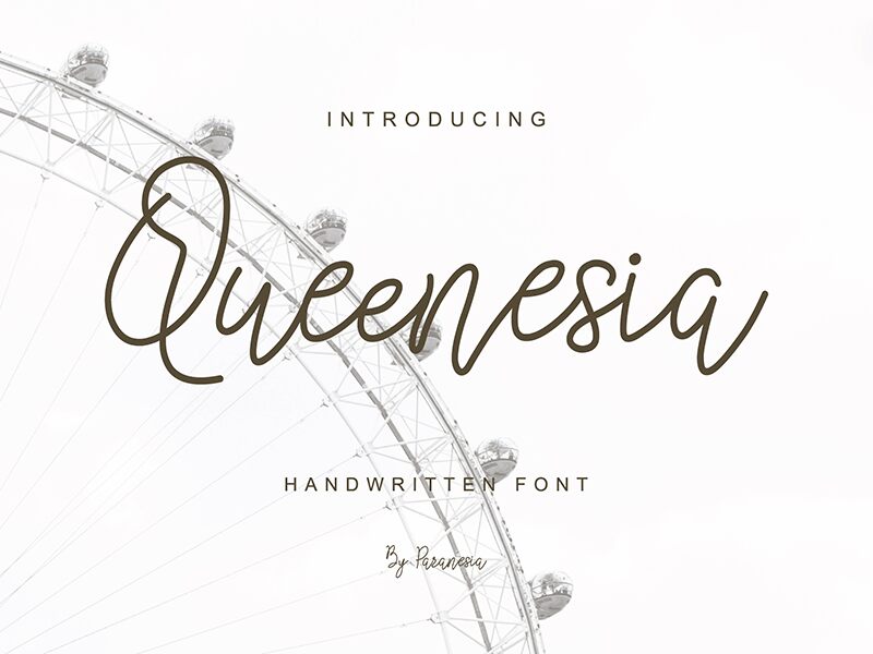 Queenesia 字体