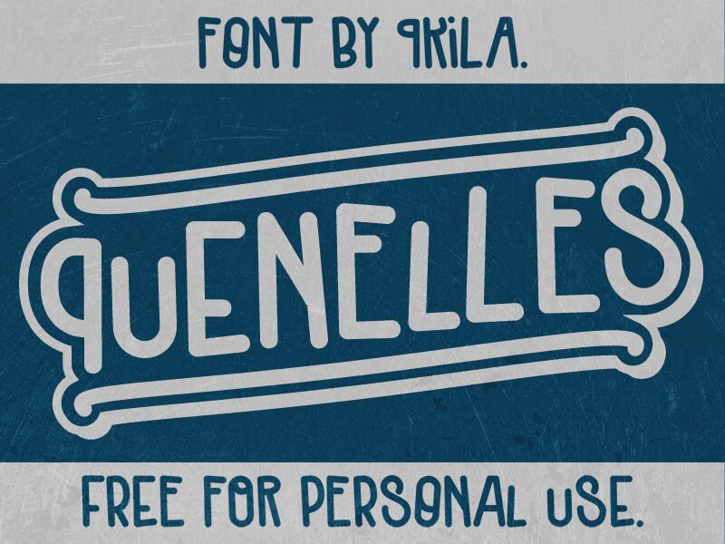 Quenelles Schriftart