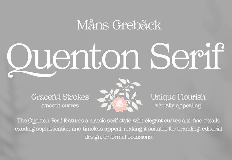 Quenton Serif Schriftart